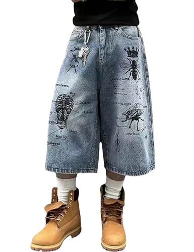 パンツ Anchor Blue Faded Black Huge Jorts Vintage Y2K Anchor Blue BAGGY Faded Denim Shorts W30 | eBay